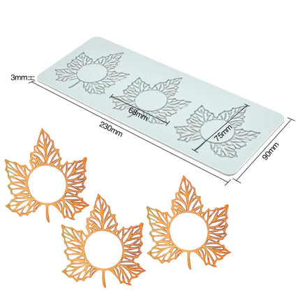 New Various Leaves Geometric flower Silicone Cake Lace Mold Cake Decorating Tool Border Decoration Lace Mold kitchen Baking Tool