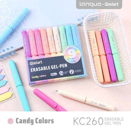 0.6mm Erasable Neutral Pen Kawaii Office Supplies for School Students Smooth Quick Drying Writing Stationery Erasable Gel Pens