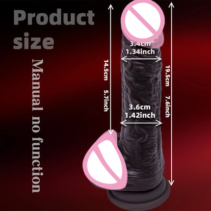 Realistic Dildo for Beginners  Life-Size sexual for G Spot Anal Play with Powerful Suction Cup Liquid Silicone Sex Adult Toys