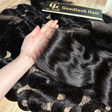 4X4 13x4 Real HD Lace Closure Frontal Human Hair Body Wave Hair Melt Skins Pre Plucked Closure Virgin Millionaire Queen Hair