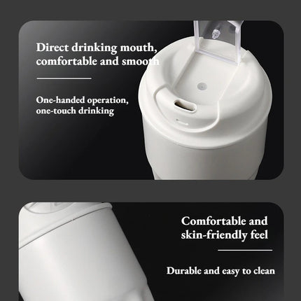 260ml Petal Coffee Tumbler, 316 Stainless Steel Vacuum Cup, Antibacterial & Wide Mouth, Double-Wall Thermos for Hot/Iced Drinks