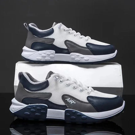 Men's Spring New Sport Shoes Casual Classic Trendy Thick Bottom Leisure Shoes Breathable Microfiber Upgraded Spring Autumn