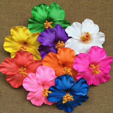Foam Flower Hair Clips Hawaiian Plumeria Hibiscus Flower Barrettes Bridal Hairpins Colorful Rose Hairpin Jewelry Summer Beach