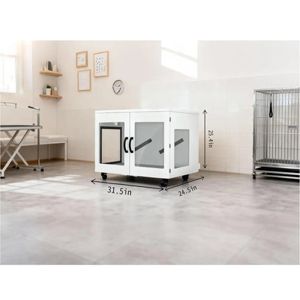 Large Pet Dryer Box, Smart Temp Control & Low Noise, Grooming Blower for Dogs & Cats Up to 120lbs, 410L, Custom