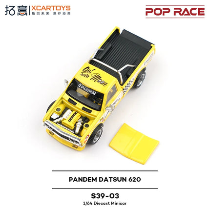 Toy Car PopRace Pandem Datsun 620 1:64 (Metal & Plastic Parts) S39-01# S39-03# S39-04#