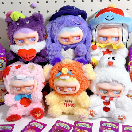 Monboo The Monster Paradise Series Plush Blind Box Vinyl Face Cute Action Figure Decoration Birthday Collectible Model Doll Gift
