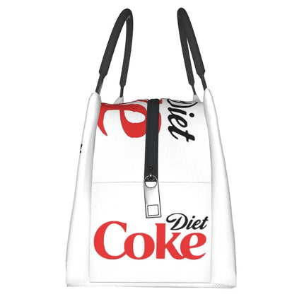 Coke Funny Lover Diet Insulated Lunch Bag for School Bento Storage Food Boxes Portable Container Cooler Thermal Lunch Box Tote