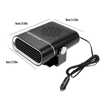 150W Car Heater Fan 2 Gears Fast Heating Windshield Defogger Defroster For Vehicle Winter Use