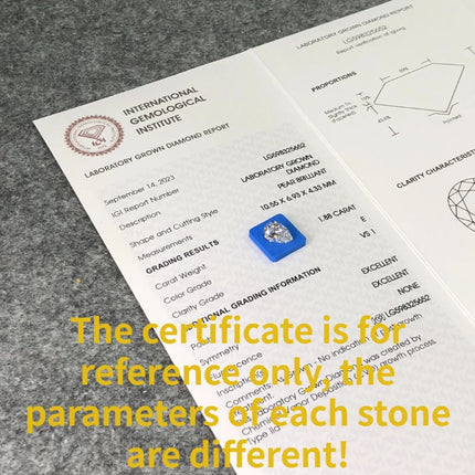Pear Shape Lab Grown Diamonds With IGI Certificate CVD HPHT 1ct 1.5ct 2ct 2.5ct 3ct 5ct Laboratory Diamond Wholesale