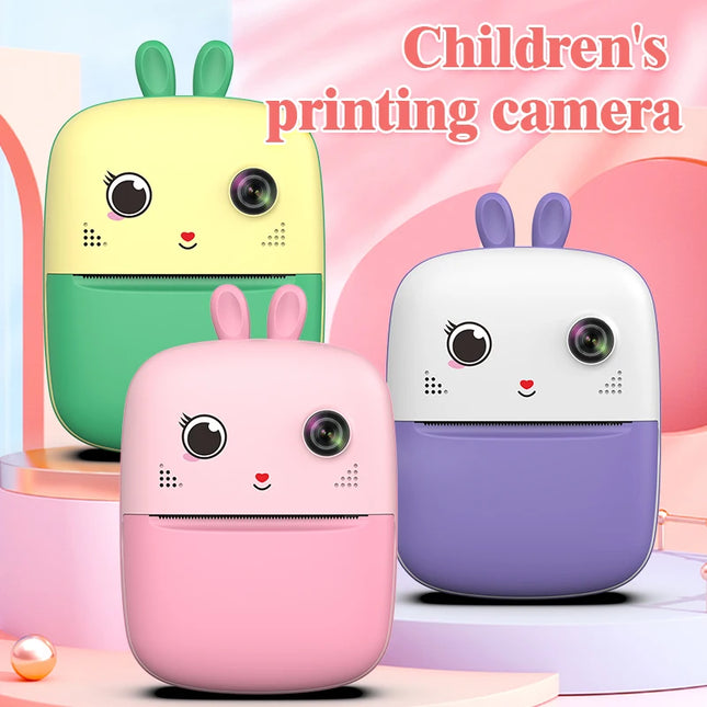 Children's Toys Instant Print Digital Camera Kids Paper Shoot Photo 1080p HD Video Cameras For Gifts Boys Birthday Girls Outdoor