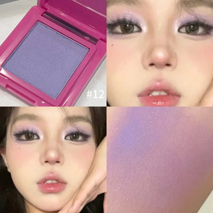 Sexy Black Violet Eye Shadow Matte Wild Rose Pink Eyeshadow Shy Orange Eyes Makeup Easy To Color Blue Diamond Sparkle Eyeshadow