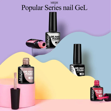 7ml Colorful UV Gel Nail Polish Bling Sequins Soak Off UV LED Nail Gel Polish, For Home Salon Nail Art DIY
