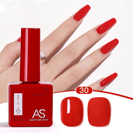 AS 1pc 15ml Bright Yellow Gel Nail Polish Starter Pure Soak Off No Wipe Nail Gel Polish Varnish Suitable For All Seasons