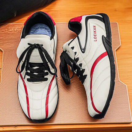 2026 Spring New Men's Fashion Striped Decorative Low-Top Sports Shoes Retro Sporty Casual Sneakers Tennis Shoes