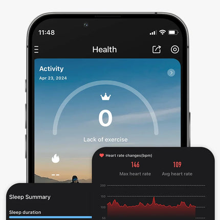 R09 Smart Ring Men Women with Charging Case, Skin Temperature Health and Sleep Monitor Multi Sport Mode For Xiaomi Samsung Phone