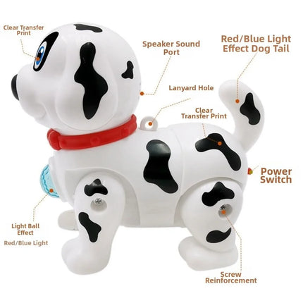 Plastic Electronic Robot Dog Toy Interactive Touch with Light Pets Toys Robotic Animals Programmable Smart