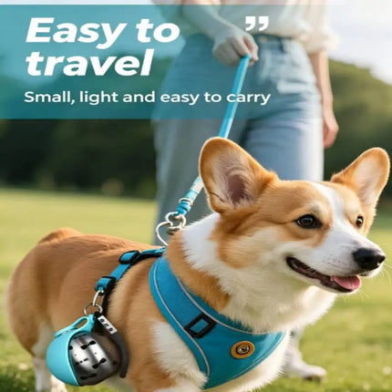 285ML Portable Leak Proof Pet Drinking Pot Outdoor Water Feeding Tool for Walking Pet 304 Stainless Steel Foldable Silicone Sink