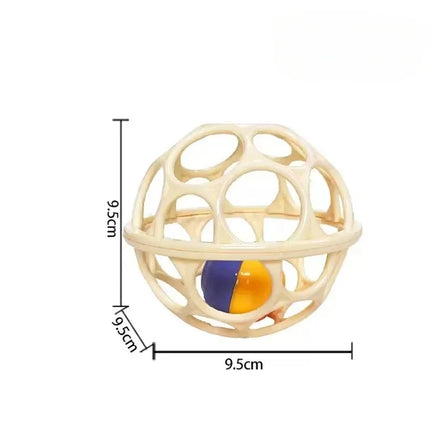 0-12 Months Baby Hand Rattle Soft Shaker Ball Toys Newborn Grasping Teethers Hand Bell Sensory Toys Kids Educational Toys Baby
