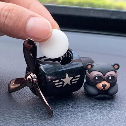 Just Refills No Plane & Pilot! dog bear car air freshener vent replacement tablets solid fragrance aroma perfume pads supplement