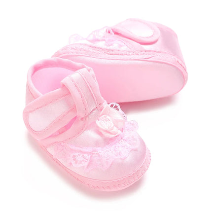 Multiple Options Newborn Baby First Baptist Shoe: Newborn Boy and Girl White Baptist Shoes Soft Sole Walking Shoes Size-9CM-10CM