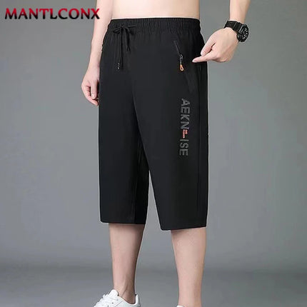 Summer New Loose Shorts Men Breathable Quick Dry Elastic Waist Board Short Pants Fashion Jogging Men Shorts Running Gym Fitness