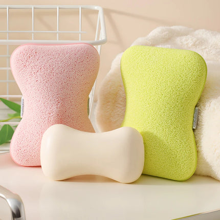 1Pc Bath Sponge Face Wash 2-in-1 Soap Bag Soft Clean Puff Reusable Makeup Remover Exfoliating Pads For Daily Cleansing Skin Care