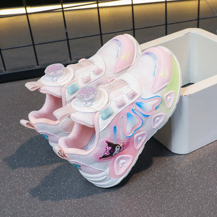 Childrens Sports Shoes Girls Cute Patterns Fashion Daily Casual Walking Shoes Lightweight Comfortable Soft Soled Jogging Shoes