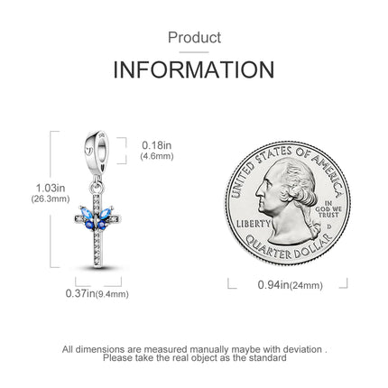 Orstarry Charm Silver 925 Beads Blue Series Fit Bracelet Charms DIY Original Fashion Pendants For Women Jewelry Trendy Gifts