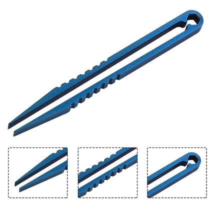 EDC Gear Mini Tweezers Wear-resistance Eyebrow Tweezers For Hiking Titanium EDC Tweezers Hand Tools