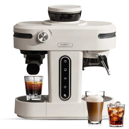 Mcilpoog AC510 19Bar Semi Automatic Coffee Espresso Machine With Grinder & Steam Wand Espresso Maker