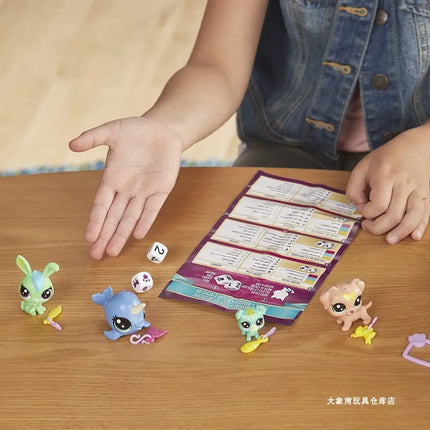 Hasbro Littlest Pet Shop LPS Blind Box Toy Cute Big Eyes Cat Dog Rabbit Model Pendant Animal Doll Mystery Box Toy Children Gift
