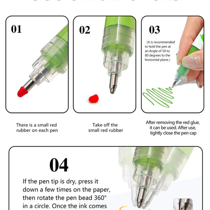 Guangna 168/72 Colors High Gloss Acrylic Marker Pen Set,Hard Headed Drawing Pens,Professional-Grade Paint Pen for DIY Graffiti