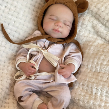 33cm Can Open Mouth Pascale Solid Silicone Reborn Baby Girls With Cute Clothes Lifelike Washable Newborn Baby Doll