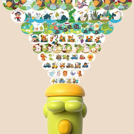 Story Machine Projection Story Flashligh Portable Projection Storyteller Baby Sleep Aid Early Education Slide Story Machine