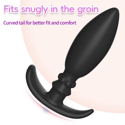 Silicone Metal Rolling Bead Anal Plug Wearable Butt Plug Stimulation Anus Masturbator G-Spot Massage Bdsm Sex Toys for Man Women