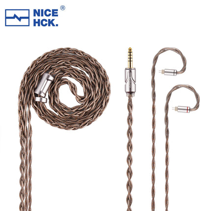 NICEHCK AceMeteor Upgrade Cable 8N Silver Plated OCC+8N OCC Earphone Replace Wire 2Pin OFC 4.4mm Plug for NX8 METRO Mystic 8