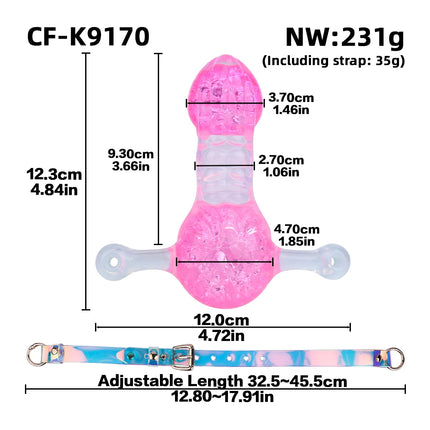 LEZEE Multi-color Open Mouth Gag Breathable Ball Gags Colorful Environmental Protection Belt Crystal Oral Ball For Role-playing