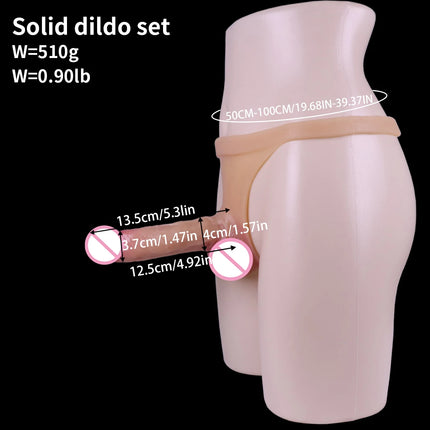 Penis Pants Solid/Hollow Realistic Wear Dildo Pants Strap On Adult Silicone Big Dick Women Sex Toys Stimulation Vaginal Lesbian
