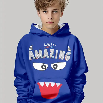 Child Sweatshirt Boys' Fashion Motocross Racing 3D Printed Casual Hoodie Long Sleeve Polyester Sport Tops Pullover Kids Clothes