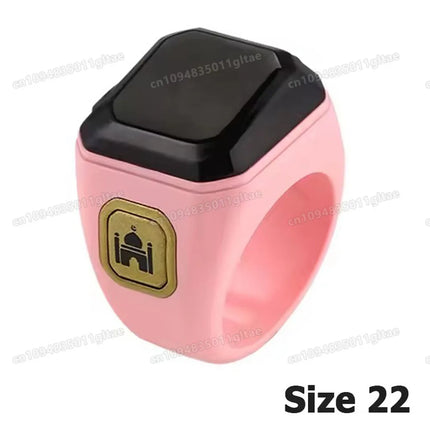 2025 IQibla Smart Zikr Ring Praise Tasbih Tally Electronic Digital Counter for Muslims Prayer Time Vibration Reminder Waterproof