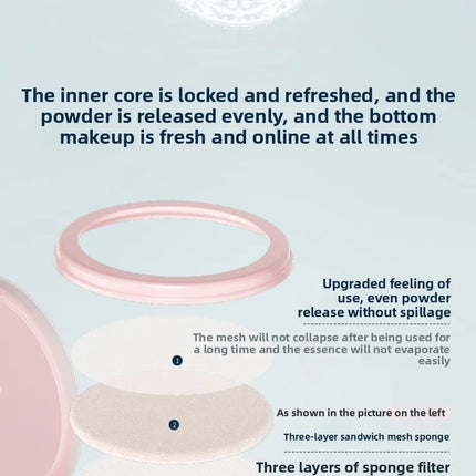 Flower Know bunny Garden Air Cushion CC Cream Foundation Skin-Friendly Moisturizing Concealer Long-Lasting Face Makeup Base