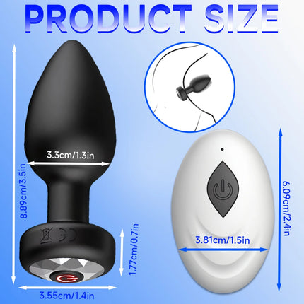Wireless Bluetooth Anal Vibrator for Women APP Control Butt Plug Men Prostate Massager Female Masturbator Sex Toys for Couple