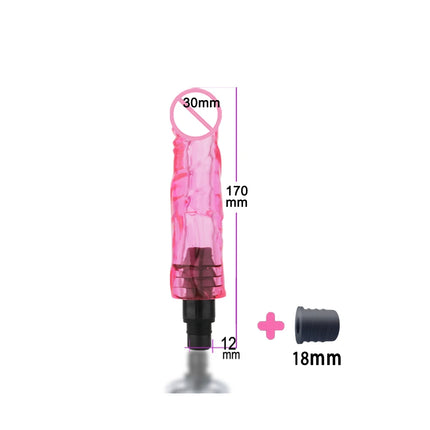 Vibrators False penis for FemaleMassage Gun Head Crystal Adult Massage gun accesorie silicone heads for Fascia gun percussion