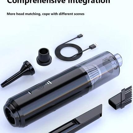 Mini Handheld Vacuum Cleaner Car Use Wireless Charging High Power Portable Fungus Eliminator for Home And Car Interior Cleaning