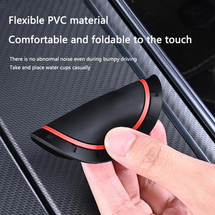 New 2pcs Rline R line Logo Car Coaster Mats Water Cup Non-slip Pads For VW Golf 7 MK7 Golf 6 MK6 Tiguan Polo CC Jetta