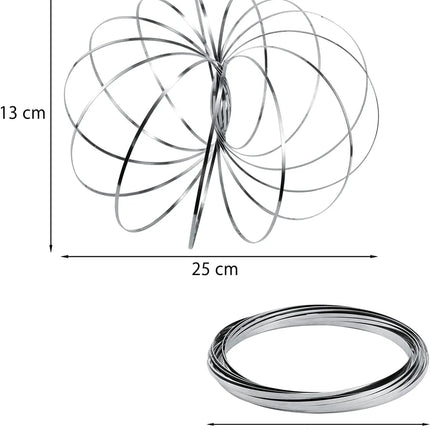 Spinner Ring Arm Magic Kinetic Spring 3D Bracelet Spring Fidget Ring Rainbow Interactive Spring Toy Gift for Adult Stress Relief