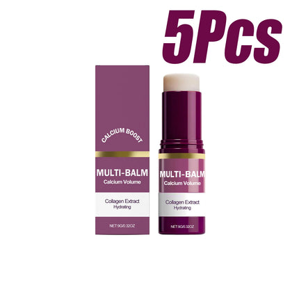 Calcium Volume Multi Balm Stick Collagen Moisturing Face Cream Stick Hydrating Firming Anti-Wrinkle Eye Lip Neck Face Skincare
