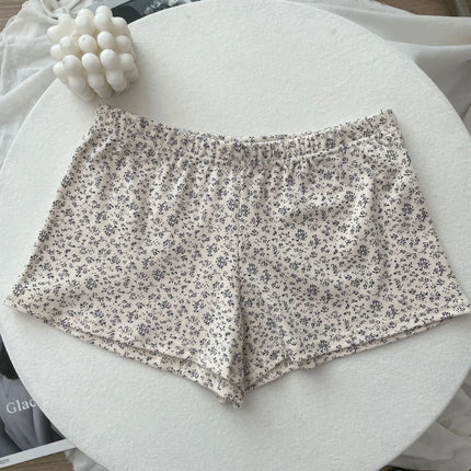 Sweet Floral Print Eyelet Bow Cropped Vests Women Cotton Casual Slim Lace Trim Tank Tops Vintage Preppy Style Cute Camisole Y2K