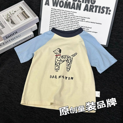 Summer Baby Girls Cotton Short Sleeve T-Shirt Kids Top 2025 New Kids T-Shirt Children's Wear
