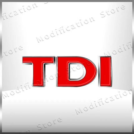Creative 3D ABS TDI Letter Logo Emblem Car Fender Side Rear Tail Trunk Badge Sticker For Golf 4 5 6 MK4 MK5 Passat Jetta Polo
